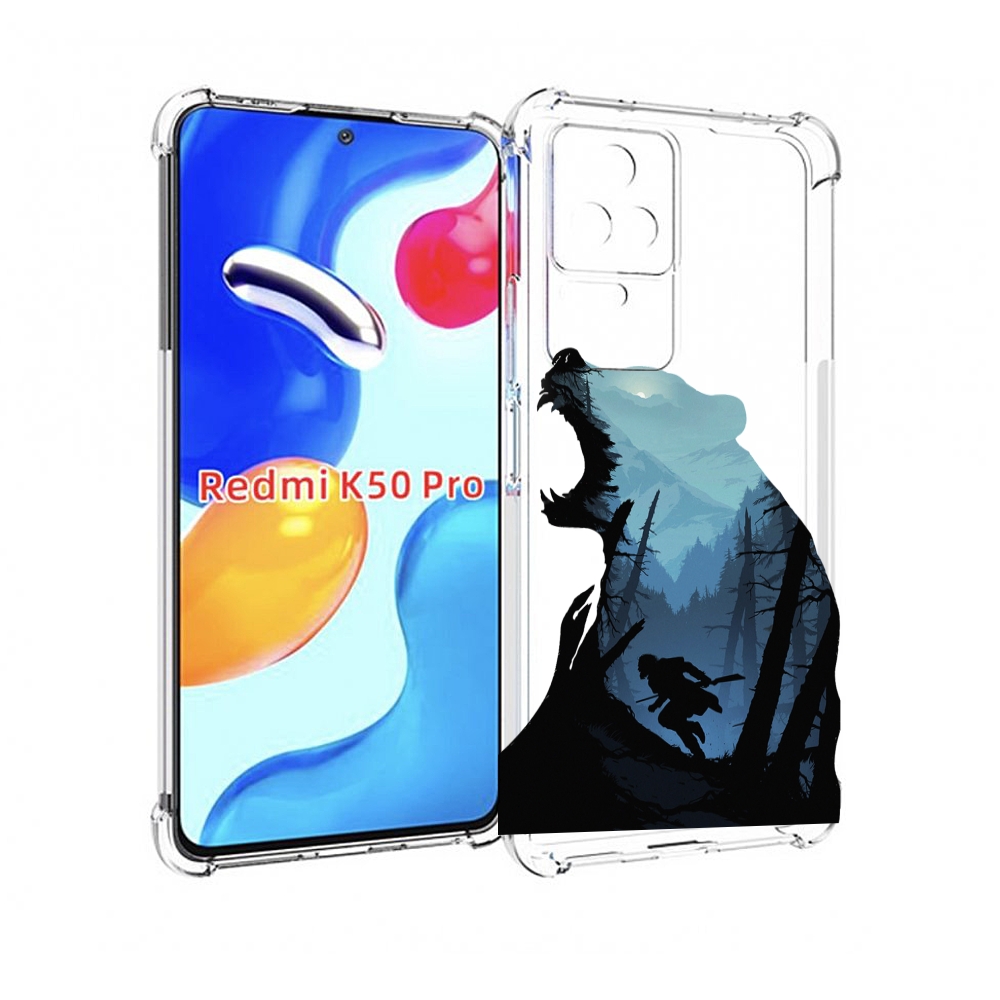 

Чехол MyPads Ночной-медведь для Xiaomi Redmi K50 / K50 Pro, Прозрачный, Tocco
