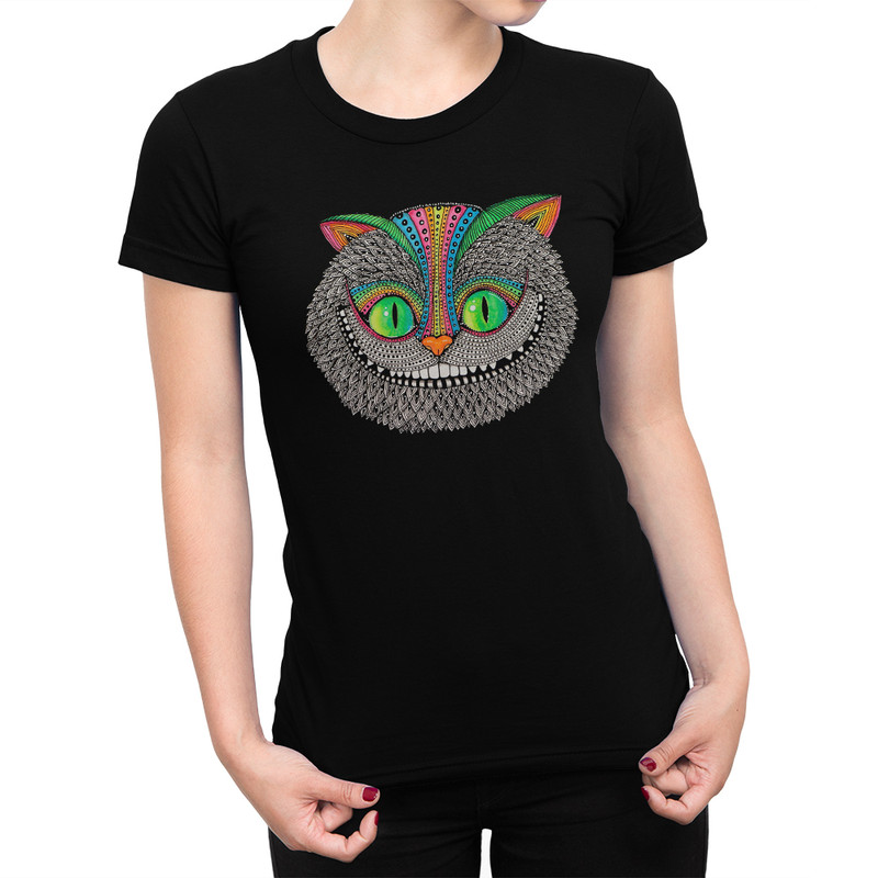 

Футболка женская Dream Shirts Чеширский кот - 22319-1 черная M, Черный, Чеширский кот - 22319-1