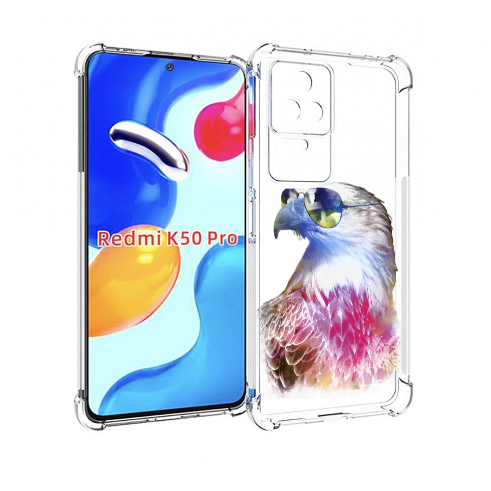 

Чехол MyPads Орел в очках для Xiaomi Redmi K50/K50 Pro, Прозрачный, Tocco