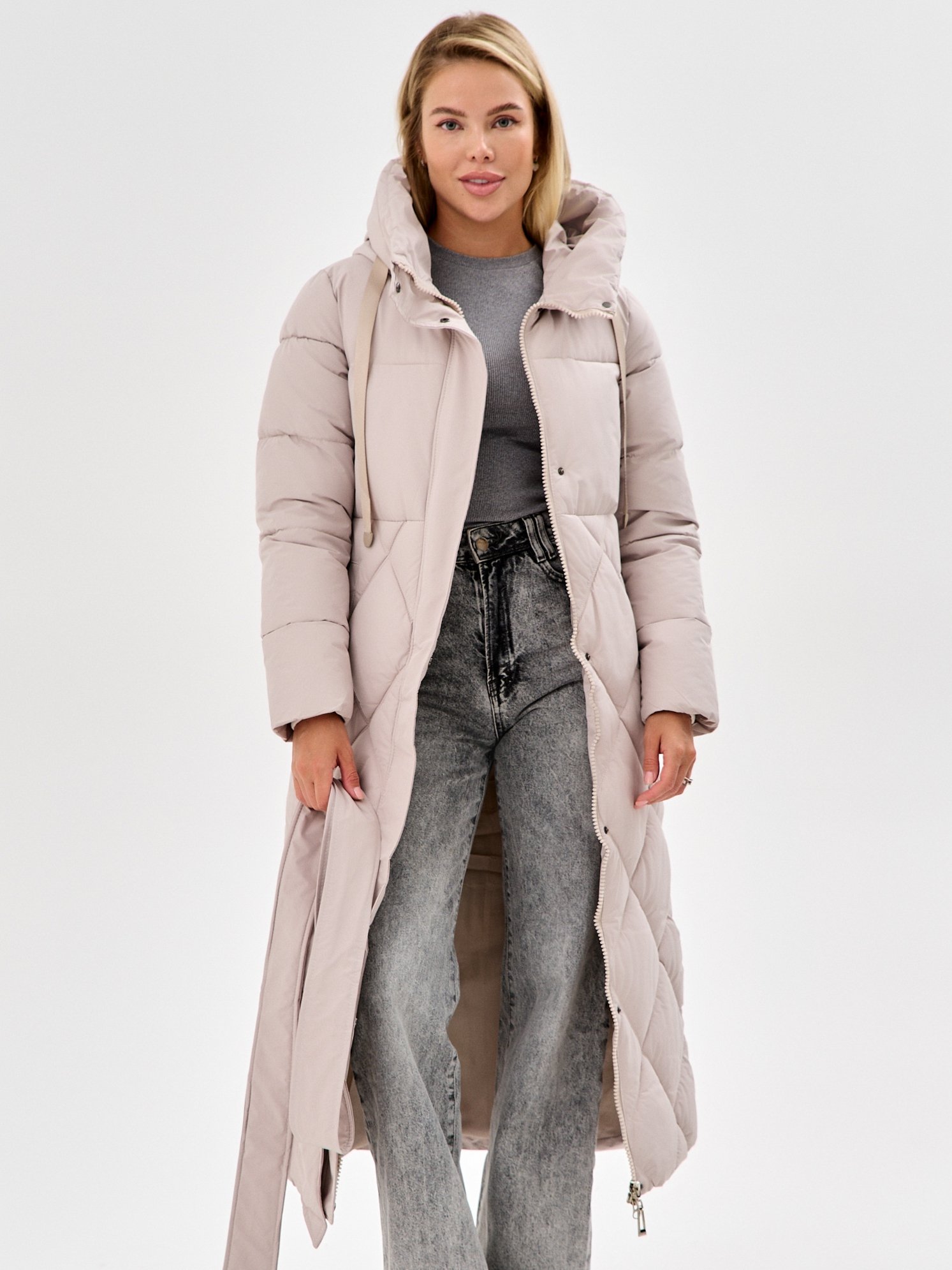 Пальто женское SENDERO 2049/ бежевое 42 RU