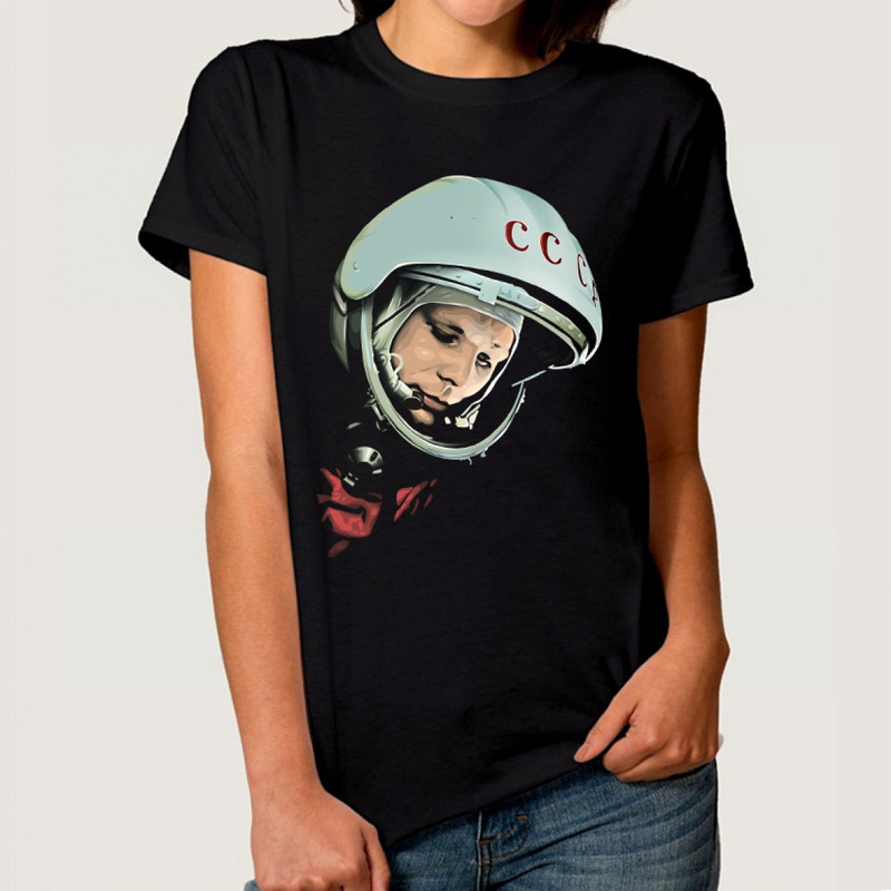 

Футболка женская Dream Shirts Юрий Гагарин черная 3XL, Черный, Юрий Гагарин
