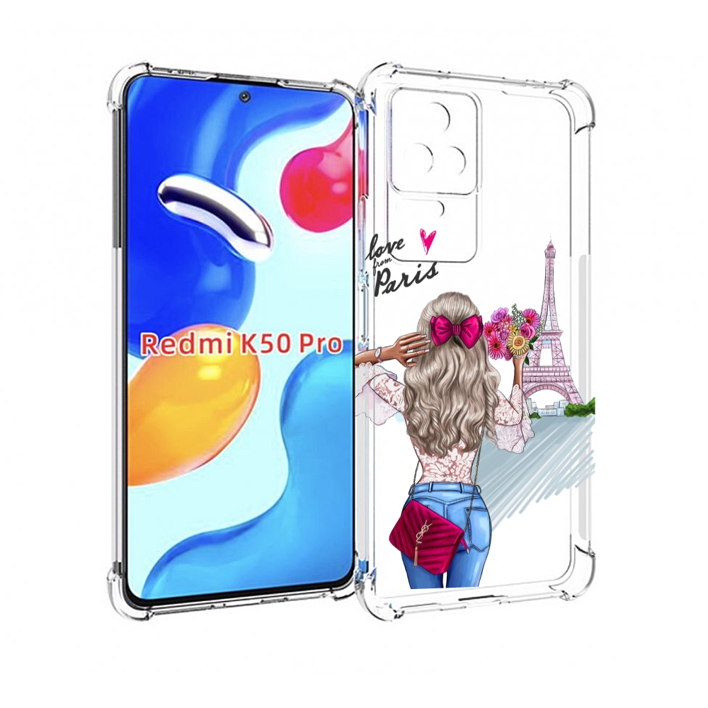 

Чехол MyPads Парижанка женский для Xiaomi Redmi K50 / K50 Pro, Прозрачный, Tocco