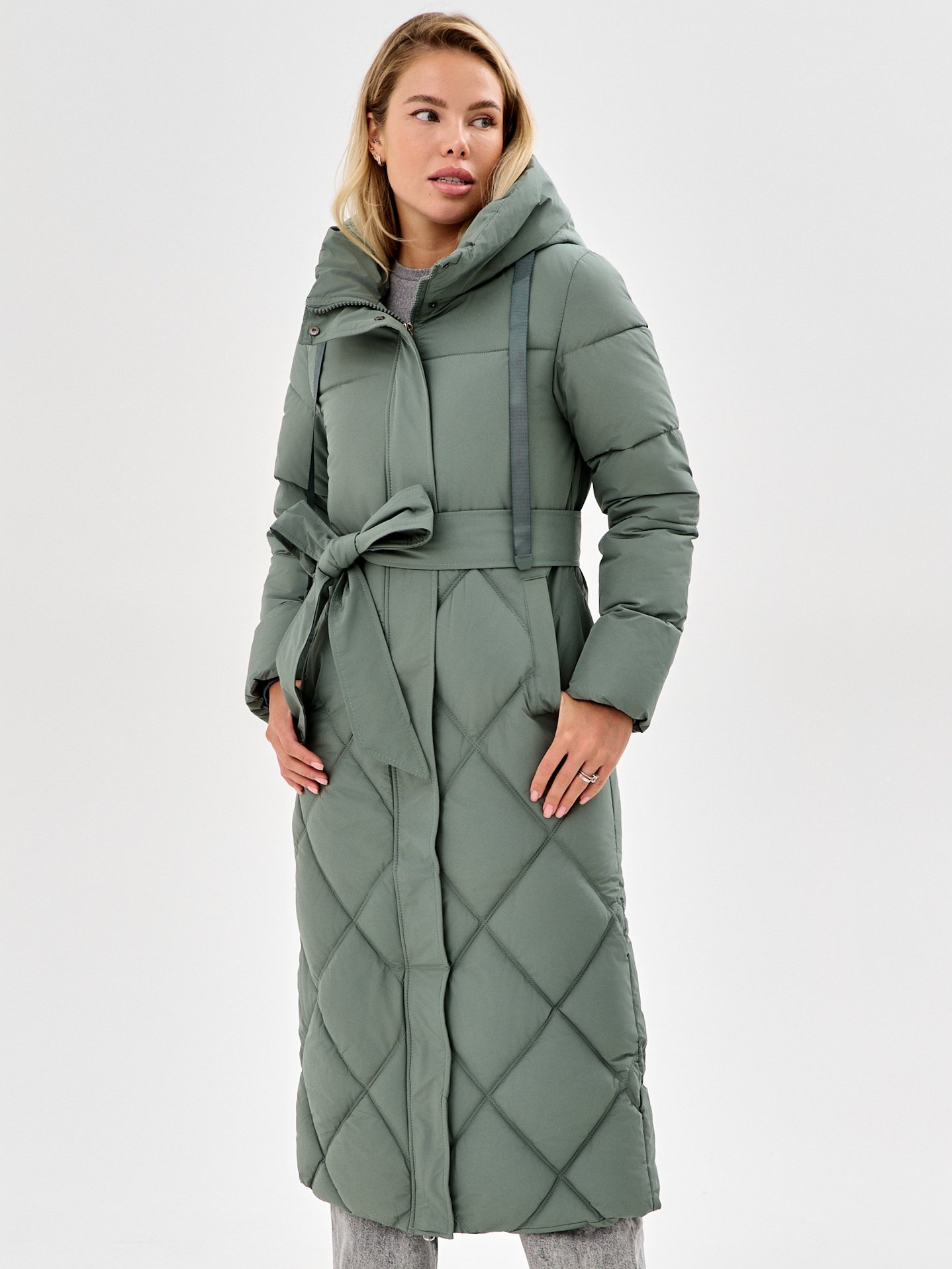 Пальто женское SENDERO 2049/ зеленое 42 RU