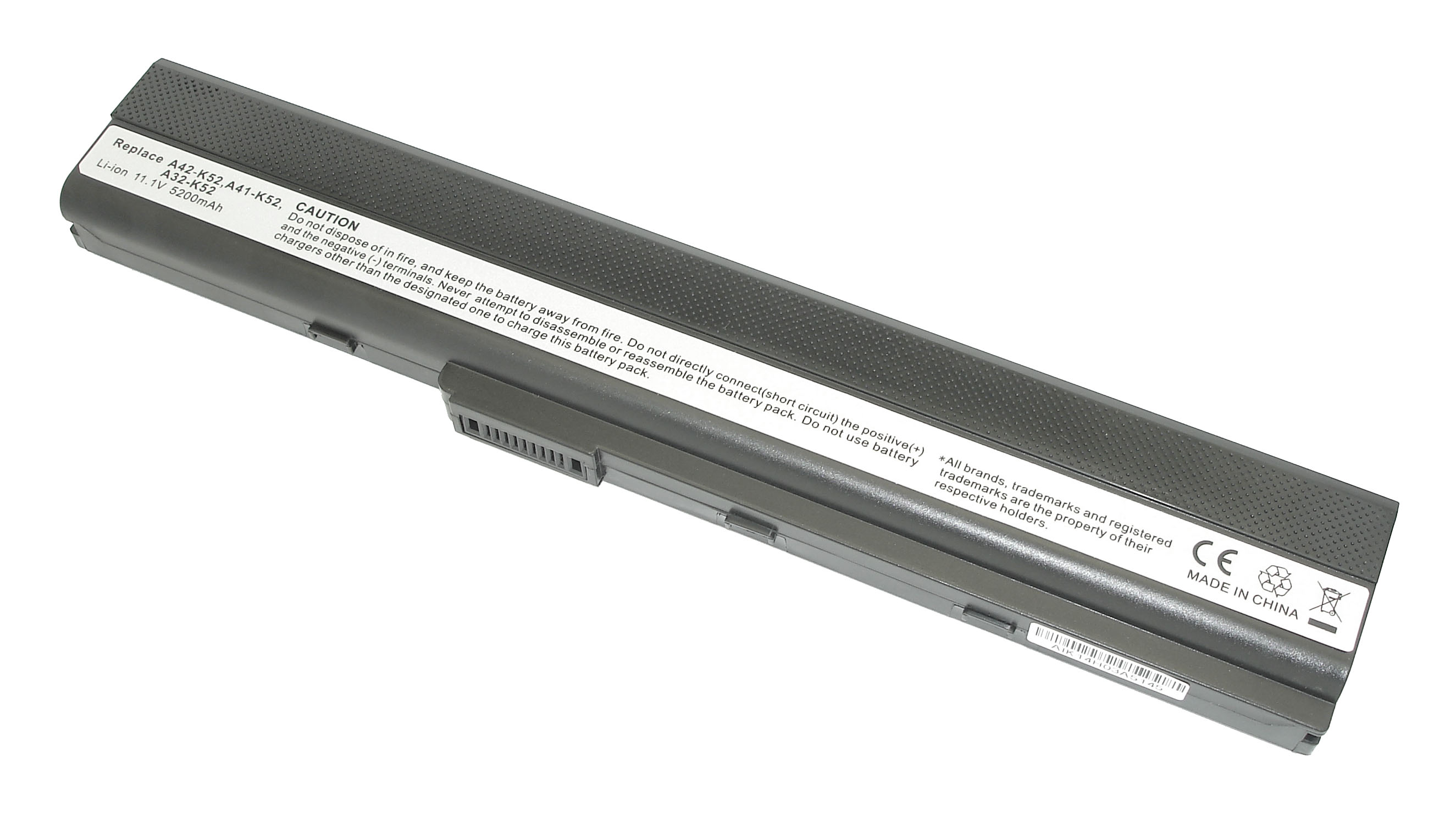 Аккумулятор GREENWAY для ноутбука Asus A42, A52, K52 5200mAh A32-K52 OEM черная