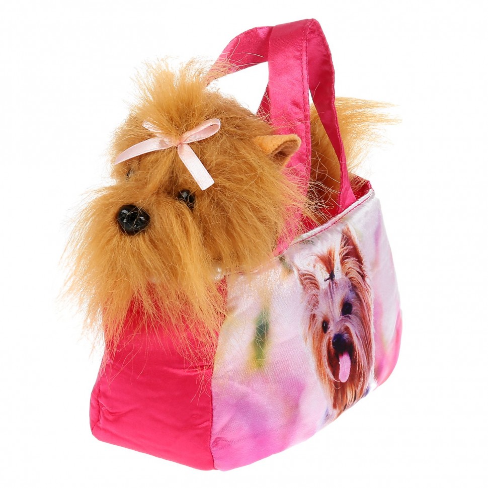 

Игрушка мягконабивная Мой питомец Йорк с ожерельем в сумочке 297621