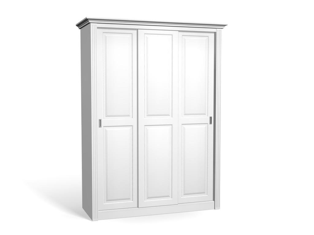 

Шкаф-купе Классика-9 МДФ для одежды трёхдверный 190x240x70 Мегамебель, Белый, Классика-9