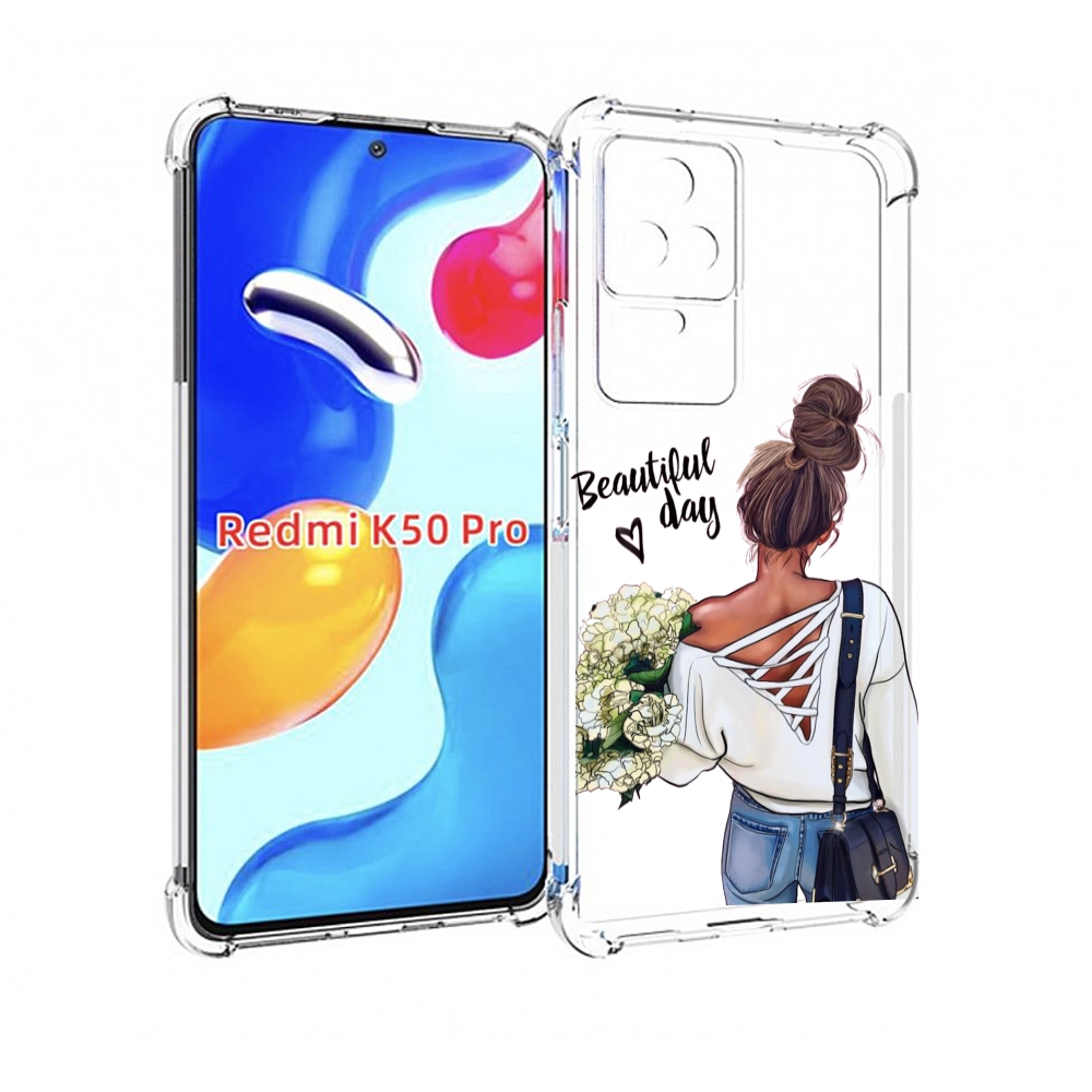 

Чехол MyPads Прекрасный-день для Xiaomi Redmi K50/K50 Pro, Прозрачный, Tocco