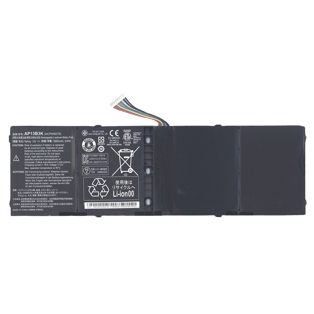 

Аккумулятор GREENWAY для ноутбука Acer Aspire V7-482 (AP13B3K) 15V 3560mAh 53Wh