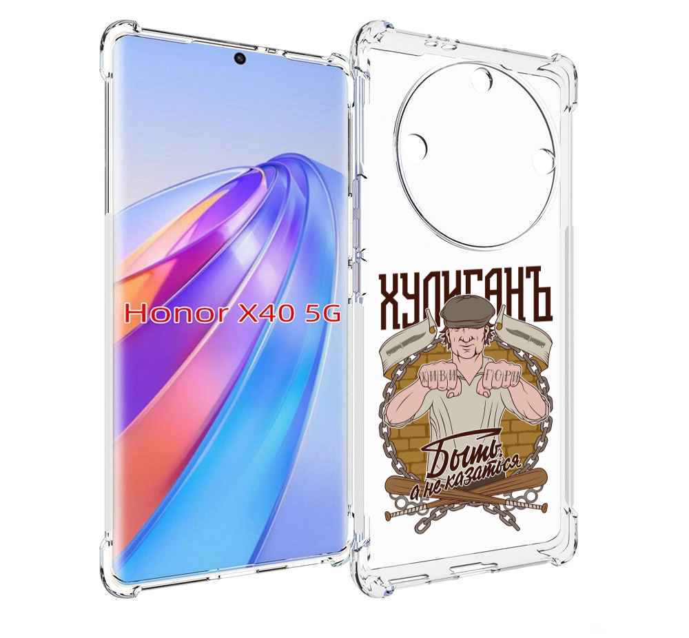

Чехол MyPads Хулиган для Honor X40, Прозрачный, Tocco