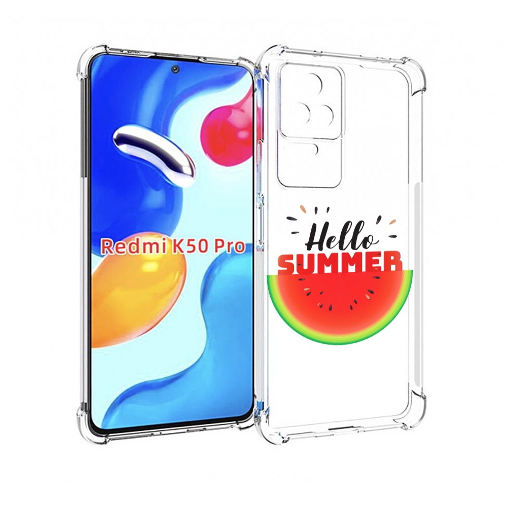 

Чехол MyPads Привет-лето для Xiaomi Redmi K50/K50 Pro, Прозрачный, Tocco