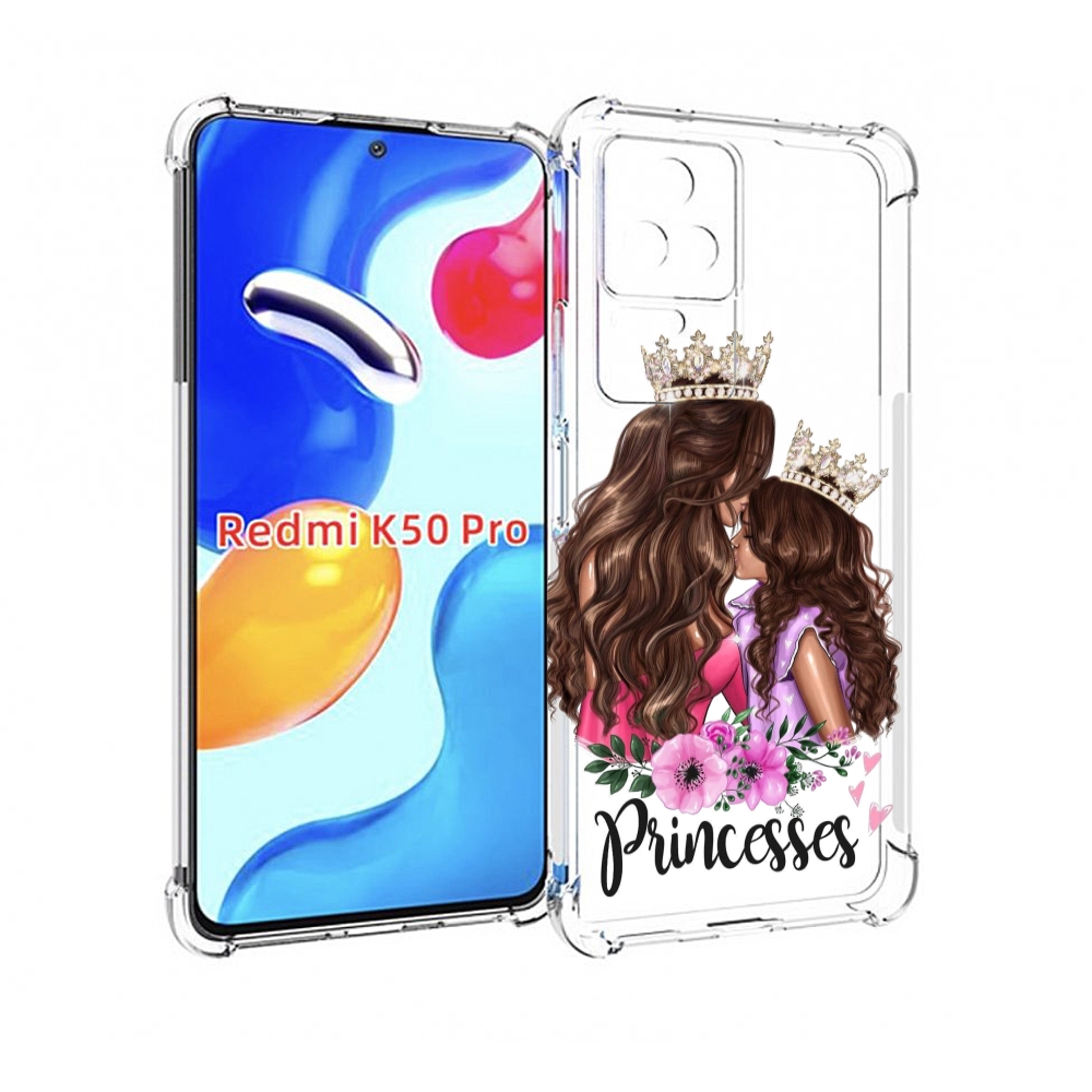 

Чехол MyPads Принцессы женский для Xiaomi Redmi K50/K50 Pro, Прозрачный, Tocco