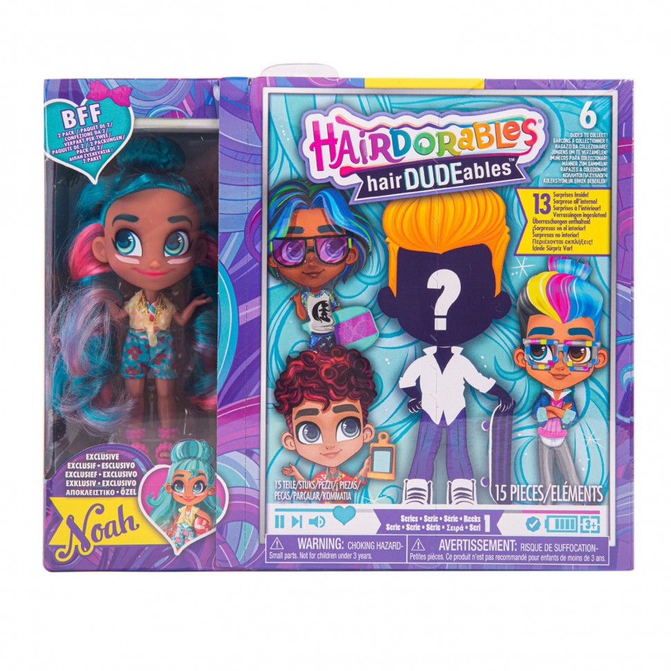 

Кукла Hairdorables Модная парочка в непрозрачной упаковке (Сюрприз) 23700