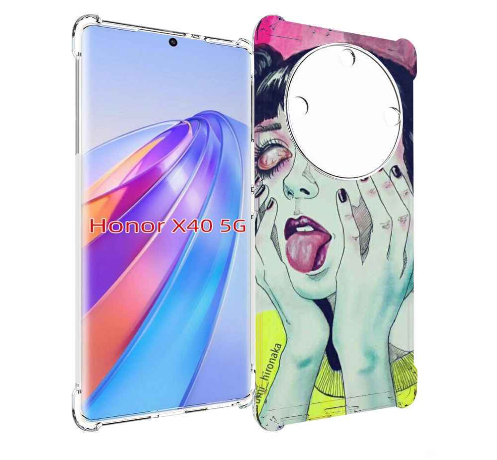 

Чехол MyPads девушка без зрачков для Honor X40, Прозрачный, Tocco