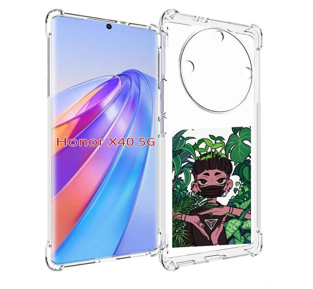 

Чехол MyPads девушка в природе женский для Honor X40, Прозрачный, Tocco