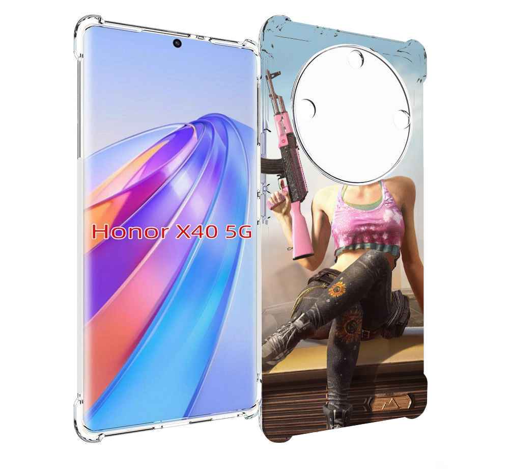 

Чехол MyPads девушка из PUBG для Honor X40, Прозрачный, Tocco