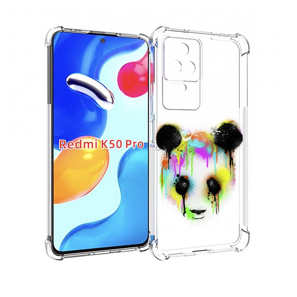 

Чехол MyPads Радужная панда для Xiaomi Redmi K50/K50 Pro, Прозрачный, Tocco