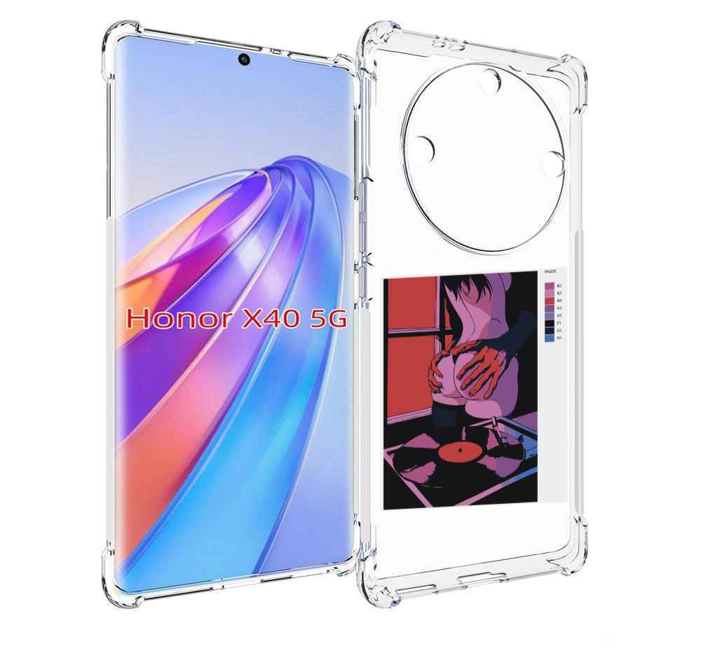 

Чехол MyPads девушка красивая сзади женский для Honor X40, Прозрачный, Tocco
