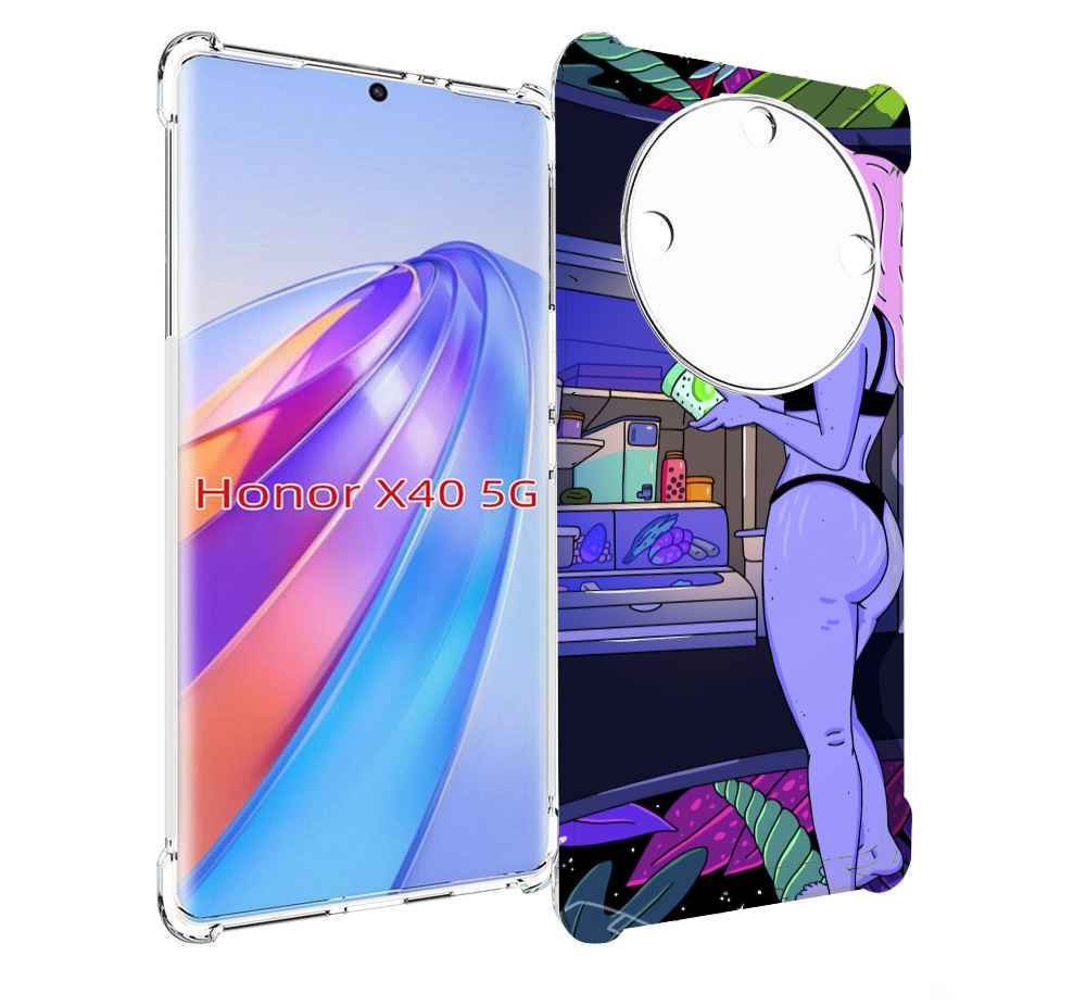 

Чехол MyPads девушка любит покушать женский для Honor X40, Прозрачный, Tocco