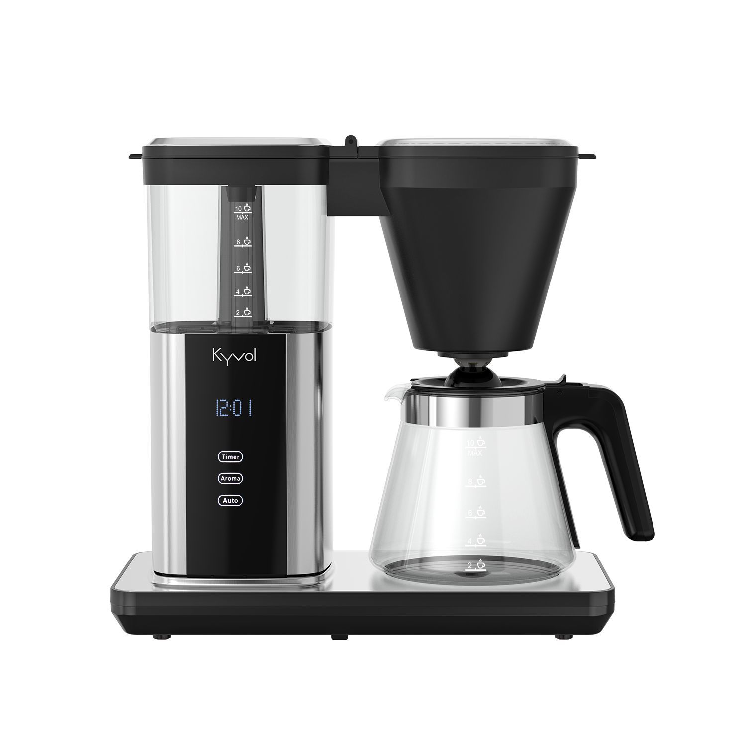 Кофеварка капельного типа Kyvol CM-DM101A черная кофеварка капельного типа kyvol cm dm100a черная