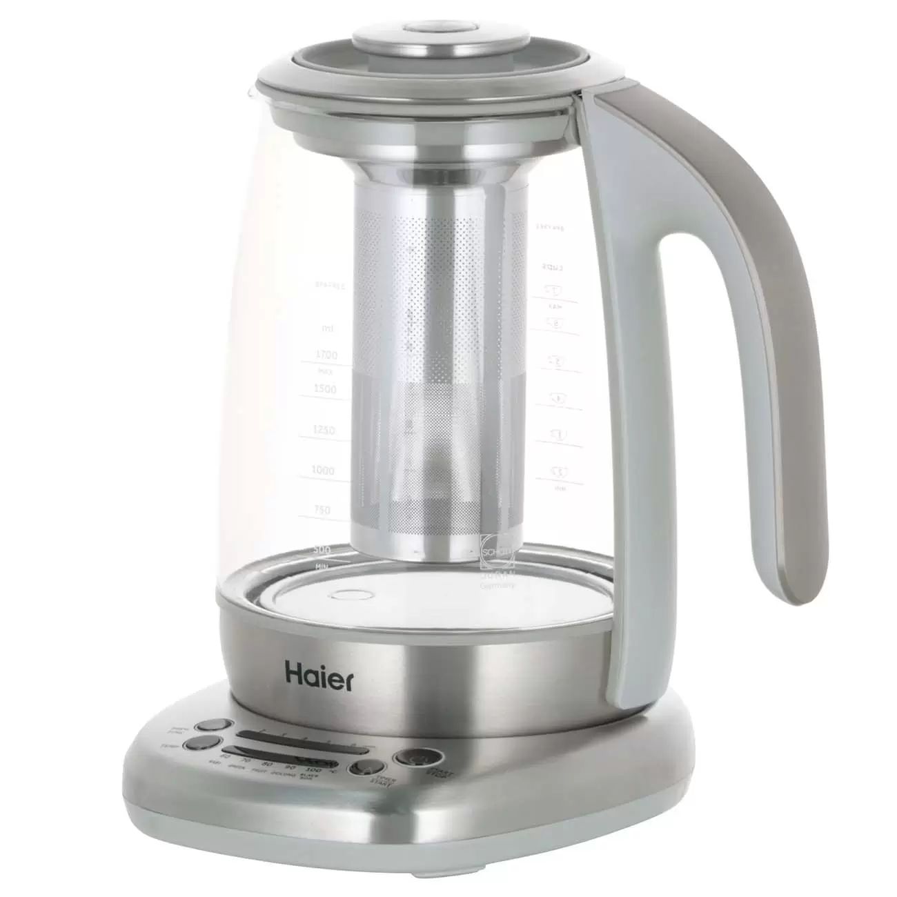 

Чайник электрический Haier HK-700 1.7 л серебристый, прозрачный, HK-700