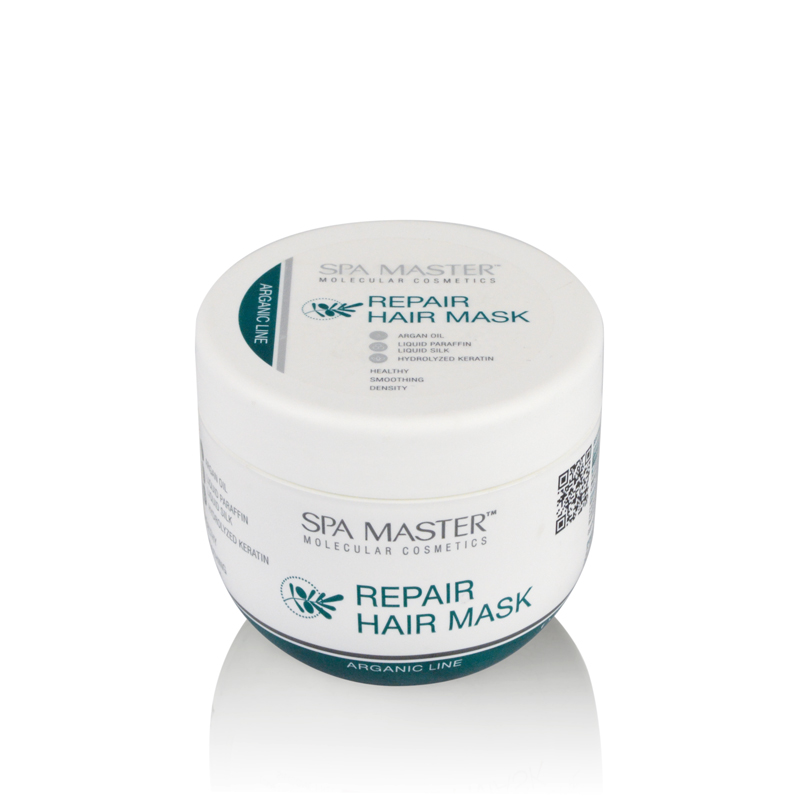 Маска для волос SPA Master восстанавливающая silPLEX аргановое масло жидкий кератин 500 мл