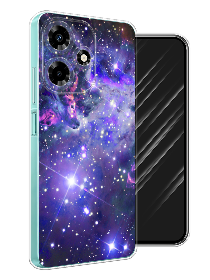 

Чехол Awog на Infinix Hot 30 "Яркая галактика", Фиолетовый, 3104050-4