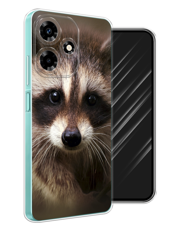 

Чехол Awog на Infinix Hot 30 "Енот", Коричневый, 3104050-1