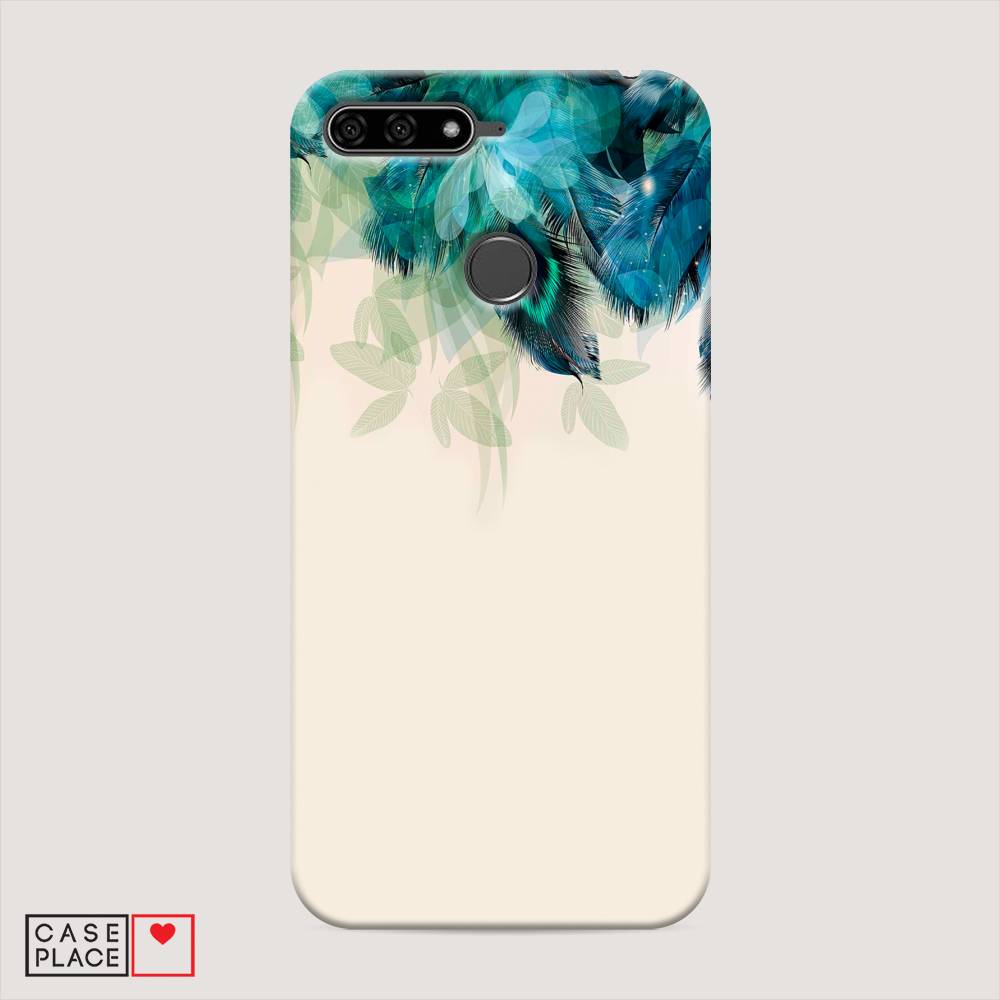 

Чехол Awog "Перья голубого цвета" для Honor 7C, 64520-1