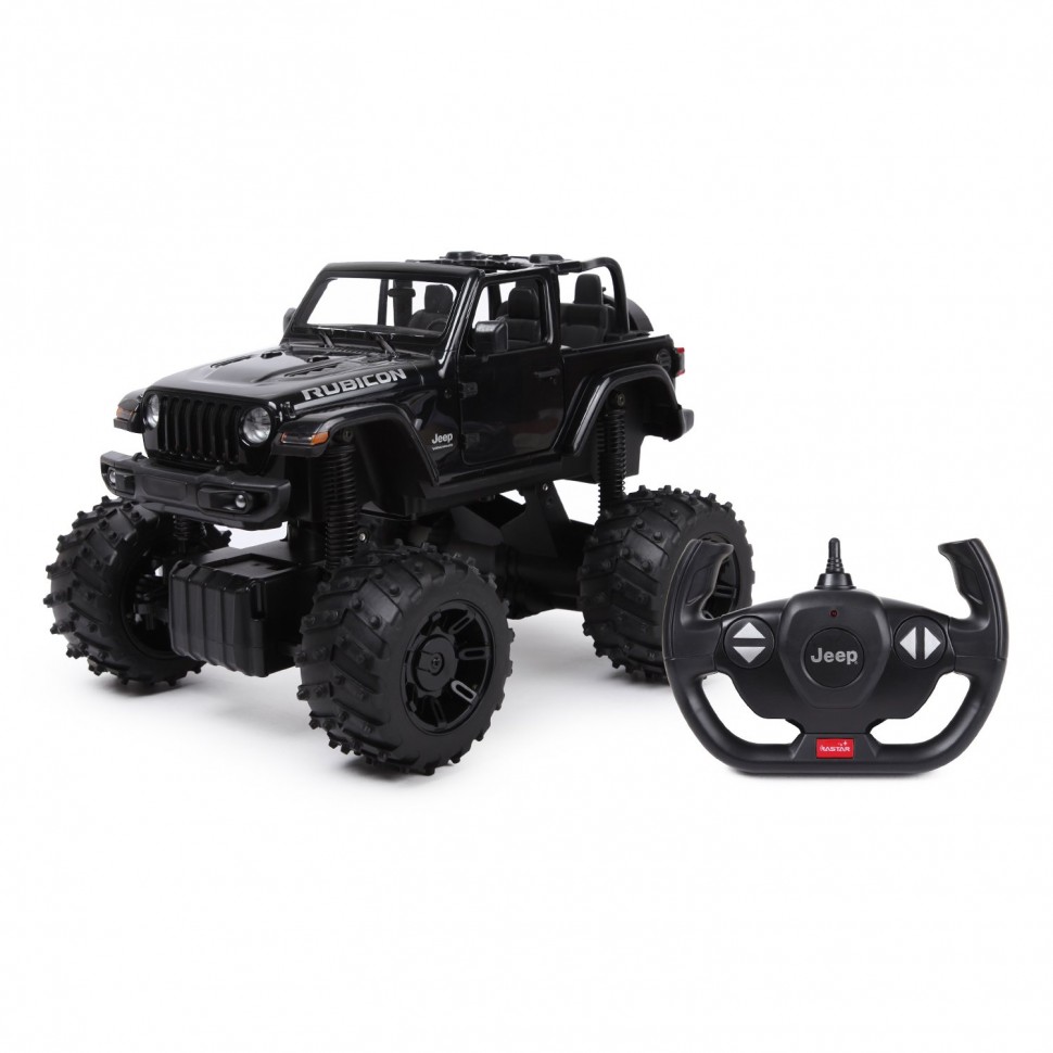 

Машина Rastar РУ 1:14 Jeep Wrangler Jl Черная 79410