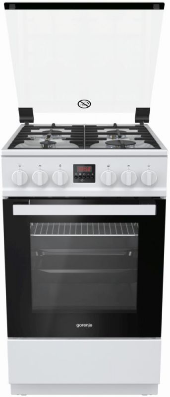 

Плита Газовая Gorenje GI5322WF-B белый реш.чугун, GI5322WF-B