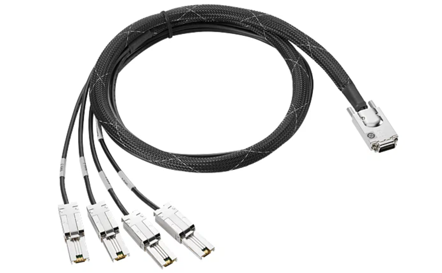

HPE Mini SAS High Density to Dual 2-lane Mini SAS High Density External Fanout 1, Черный, K2Q99A