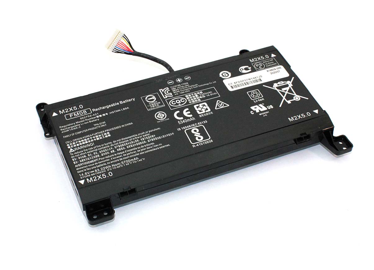 

Аккумулятор GREENWAY для ноутбука HP 17-AN (FM08) 12Pin 14.4V 5700mAh