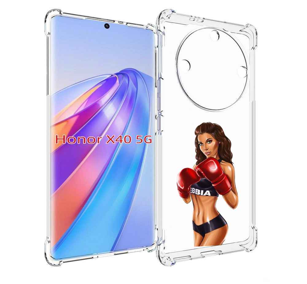 фото Чехол mypads девушка-в-боксерских-перчатках женский для honor x40