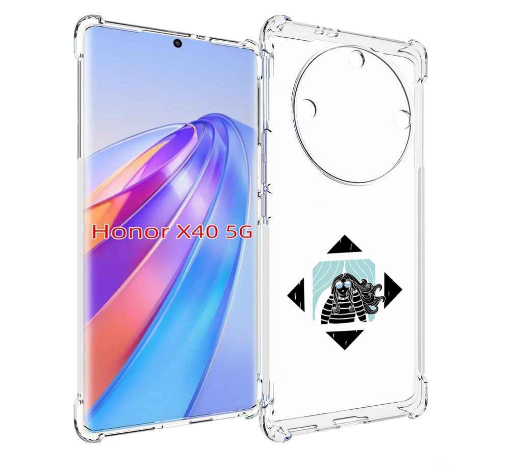 

Чехол MyPads девушка-в-квадратике для Honor X40, Прозрачный, Tocco
