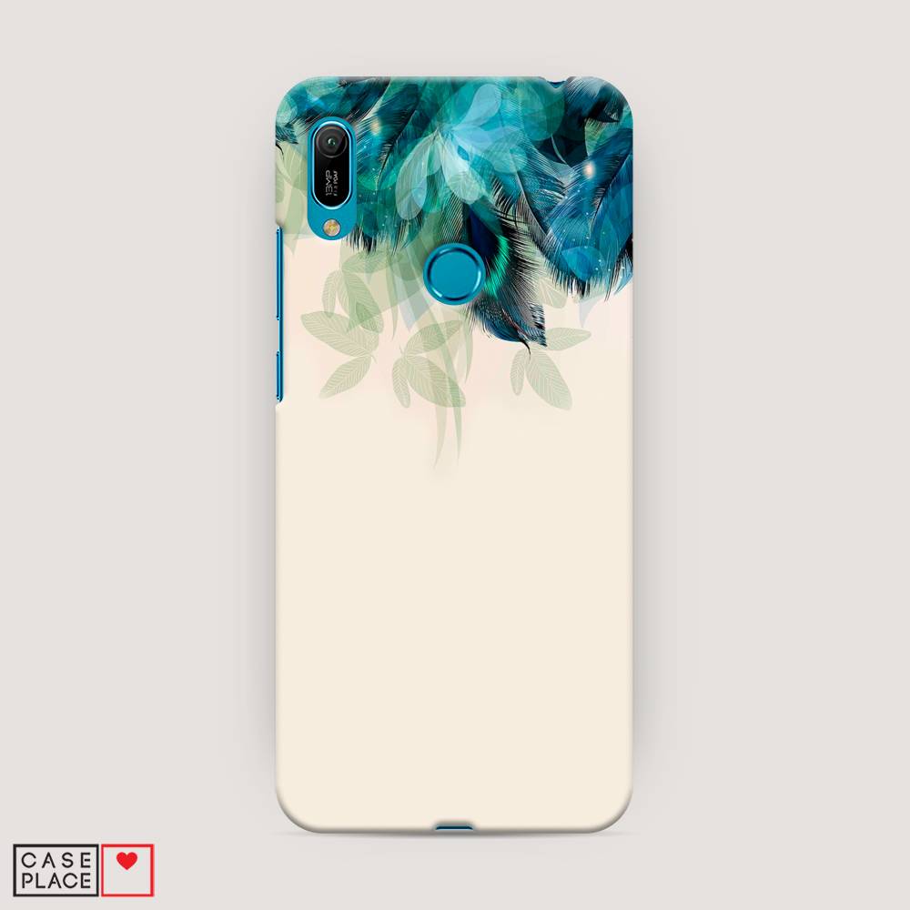 

Чехол Awog "Перья голубого цвета" для Huawei Y6 2019