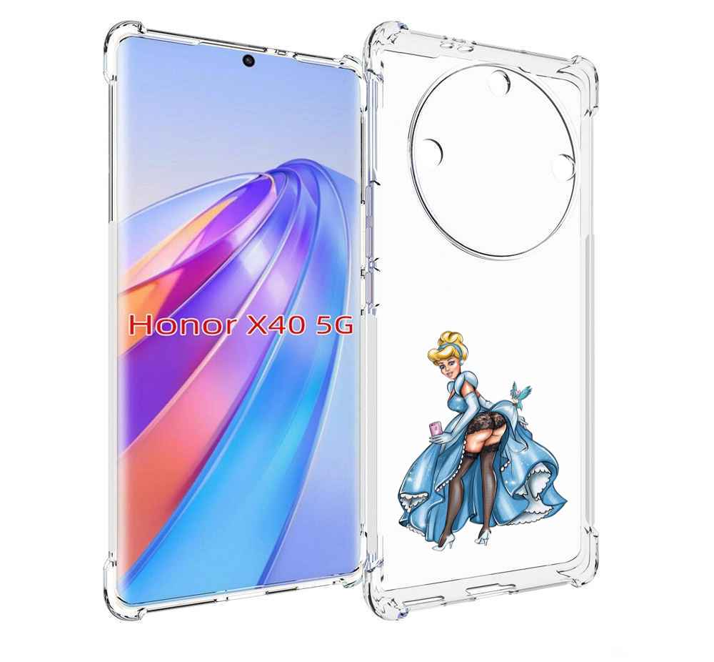 

Чехол MyPads девушка-в-платье-красивая женский для Honor X40, Прозрачный, Tocco