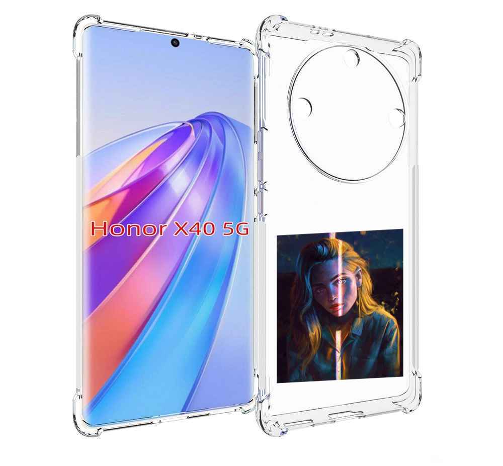 

Чехол MyPads девушка-в-тени для Honor X40, Прозрачный, Tocco