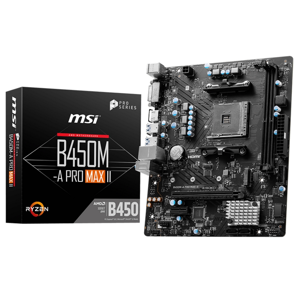 

Материнская плата MSI B450M-A Pro MAX II, B450M-A Pro MAX II