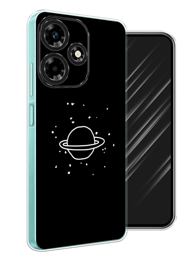 

Чехол Awog на Infinix Hot 30 "Дудл Юпитера", Белый;черный, 3104050-4
