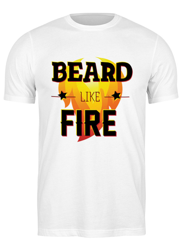 

Футболка мужская Printio Beard like fire белая M, Белый, Beard like fire