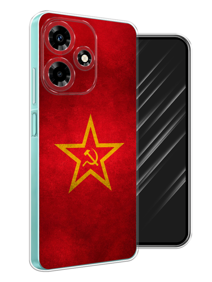 

Чехол Awog на Infinix Hot 30 "Красное знамя", Желтый;красный, 3104050-10