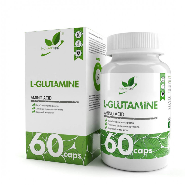 

NaturalSupp L-Glutamine 1000 mg 60 капсул, L-Glutamine 1000