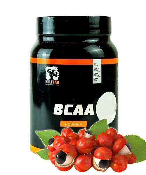 Аминокислота Kultlab BCAA 500 гр. 2:1:1, Гуарана