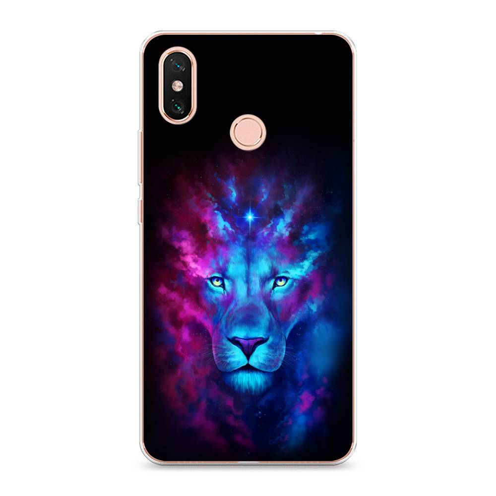

Чехол Awog на Xiaomi Mi Max 3 "Космический лев", Разноцветный, 34350-1