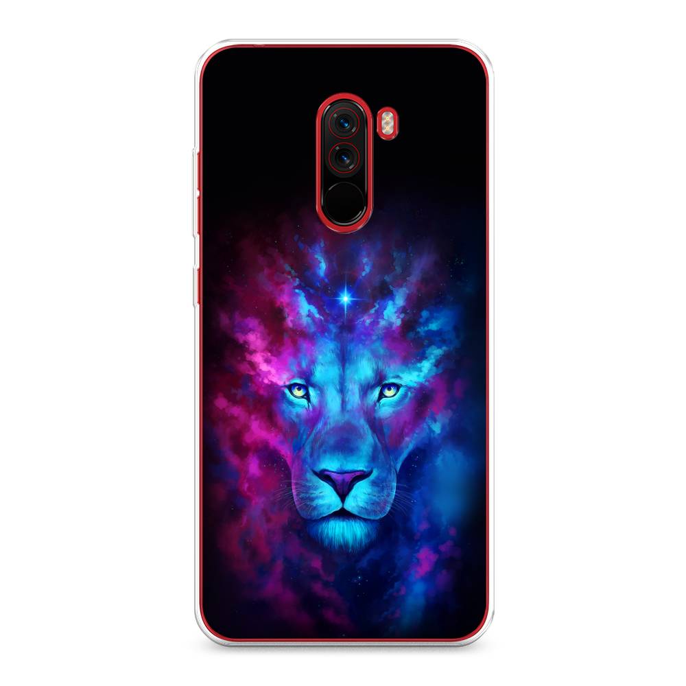 

Чехол Awog на Xiaomi Pocophone F1 "Космический лев", Разноцветный, 34450-1