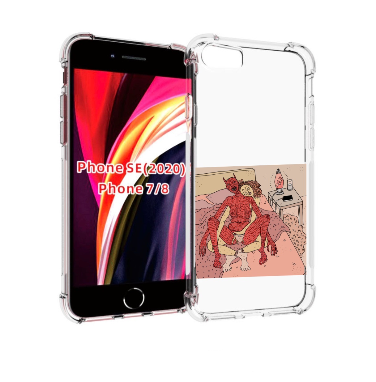 

Чехол MyPads девушка-без-кожи для iPhone 7 4.7 / iPhone 8 / iPhone SE 2 (2020), Прозрачный, Tocco