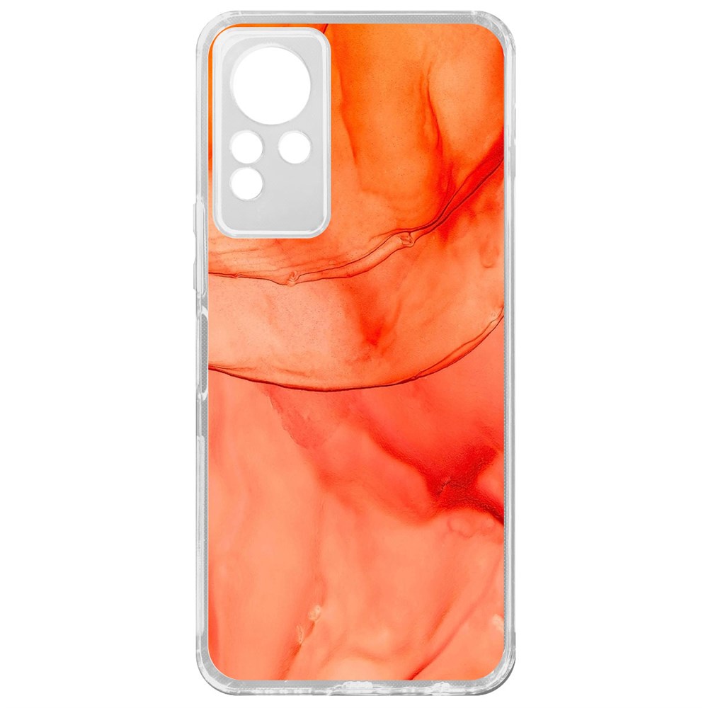 

Чехол-накладка Krutoff Clear Case Абстракт оранж для INFINIX Note 11