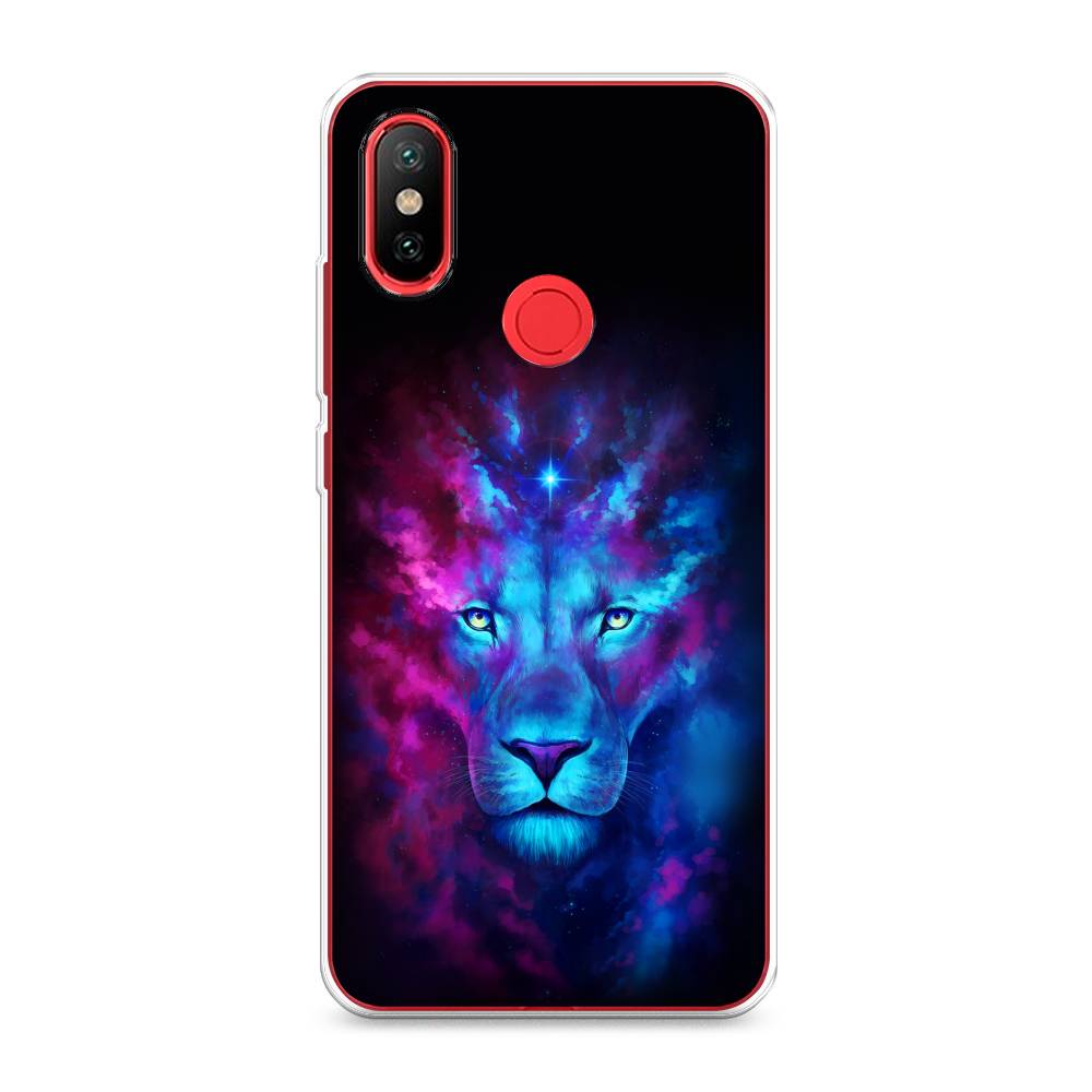 

Чехол Awog на Xiaomi Mi 6X "Космический лев", Разноцветный, 33250-1