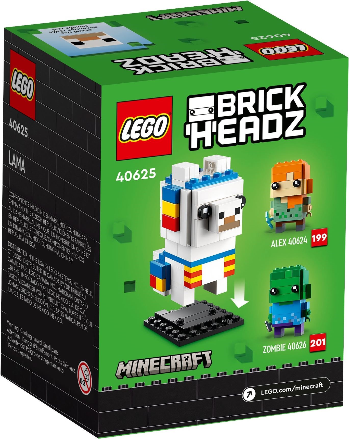 Конструктор Lego 40625 BrickHeadz Лама розетка скрытой установки 1 гнездо без заземления 10 а 250 в с защитными шторками белая tdm electric лама sq1815 0010