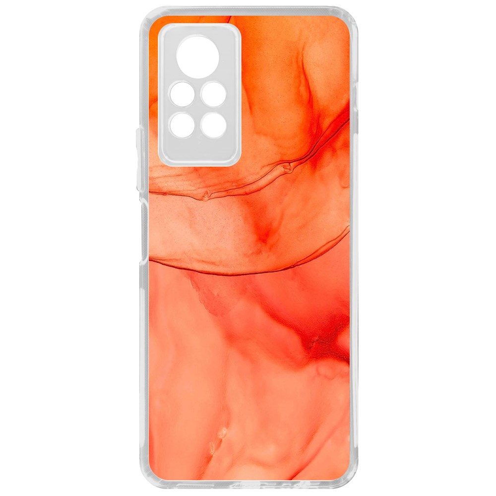 

Чехол-накладка Krutoff Clear Case Абстракт оранж для INFINIX Note 11 Pro, Прозрачный